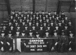 1954,Sampson AFB,Squadron 3651,Flight 3087