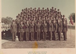 1977,MCRD Parris Island,Series Drill Instructors and Officers,F Company,2nd Recruit Battalion