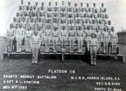 1950, MCRD Parris Island, Platoon 118