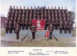 1969, MCRD Parris Island, Platoon<br />1051