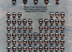 1990,MCRD Parris Island,Platoon 3105,portraits
