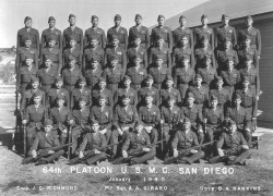 1940, Marine Corps Base San Diego, Platoon 64