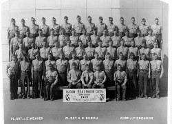 1945, Marine Corps Base San Diego,<br />Platoon 95 Front