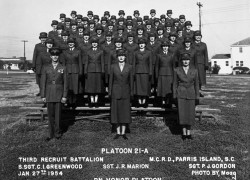 1954,MCRD Parris Island,Platoon 21A