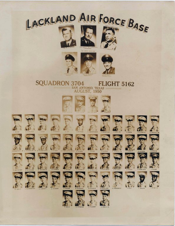 1950,Lackland AFB,Squadron 3704,Flight 5162