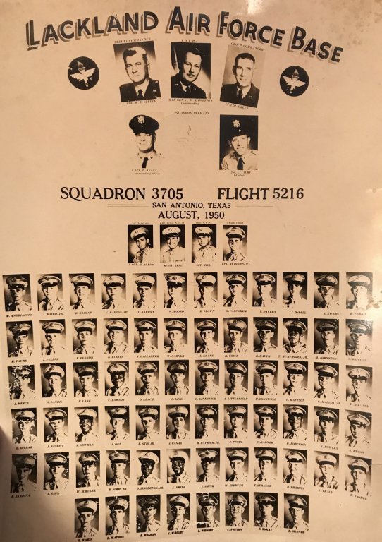 1950,Lackland AFB,Squadron 3705,Flight 5216