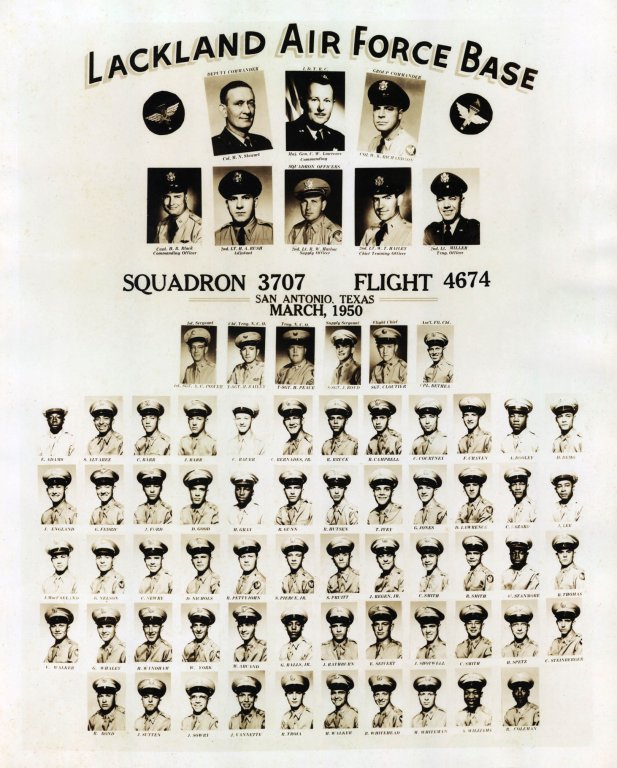 1950,Lackland AFB,Squadron 3707,Flight 4674