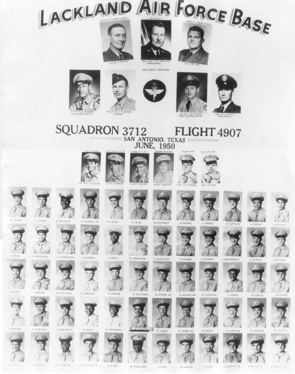 1950,Lackland AFB,Squadron 3712,Flight 4907