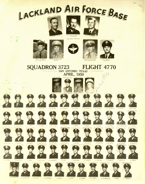 1950,Lackland AFB,Squadron 3723,Flight 4770