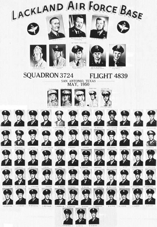 1950,Lackland AFB,Squadron 3724,Flight 4839