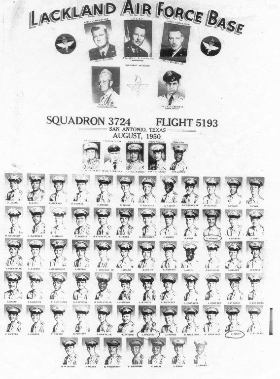 1950,Lackland AFB,Squadron 3724,Flight 5193