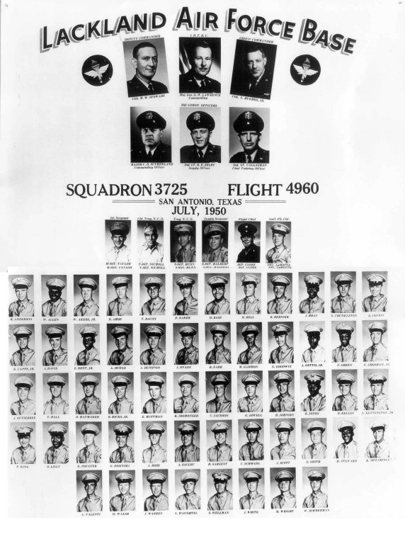 1950,Lackland AFB,Squadron 3725,Flight 4960
