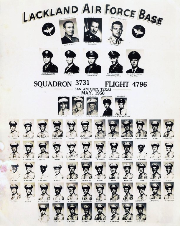 1950,Lackland AFB,Squadron 3731,Flight 4796