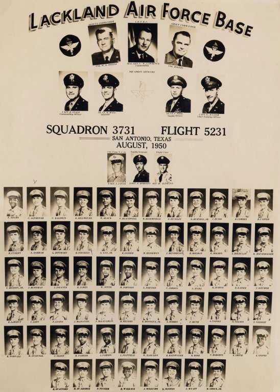1950,Lackland AFB,Squadron 3731,Flight 5231