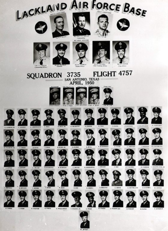 1950,Lackland AFB,Squadron 3735,Flight 4757