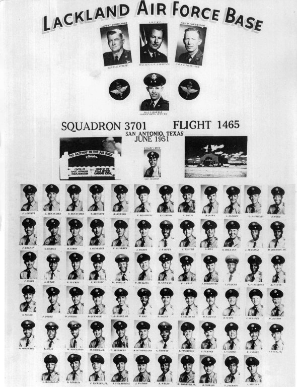 1951,Lackland AFB,Squadron 3701,Flight 1465