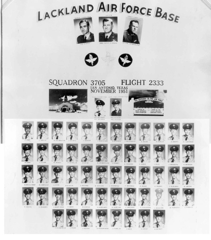 1951,Lackland AFB,Squadron 3705,Flight 2333