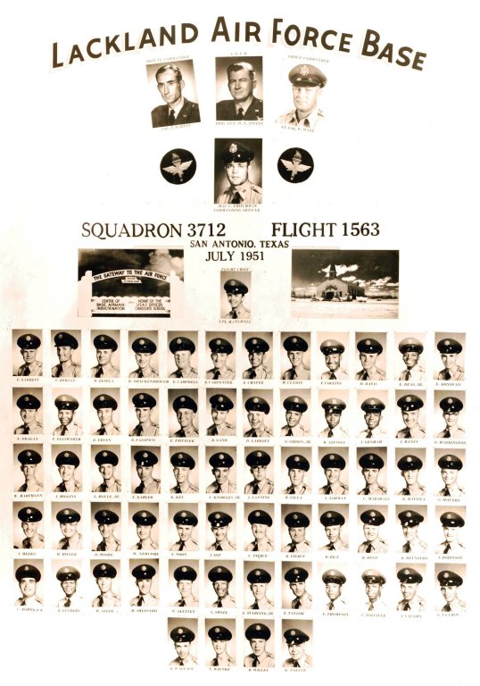 1951,Lackland AFB,Squadron 3712,Flight 1563