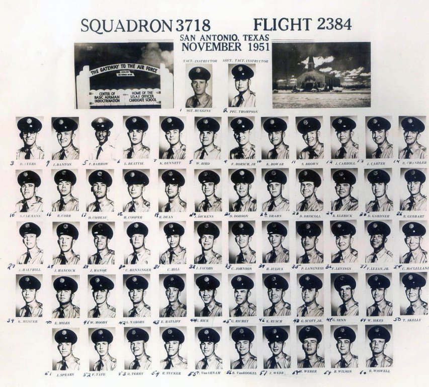 1951,Lackland AFB,Squadron 3718,Flight 2384