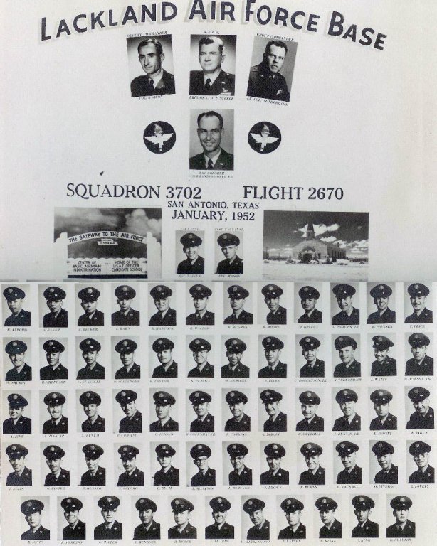 1952,Lackland AFB,Squadron 3702,Flight 2670