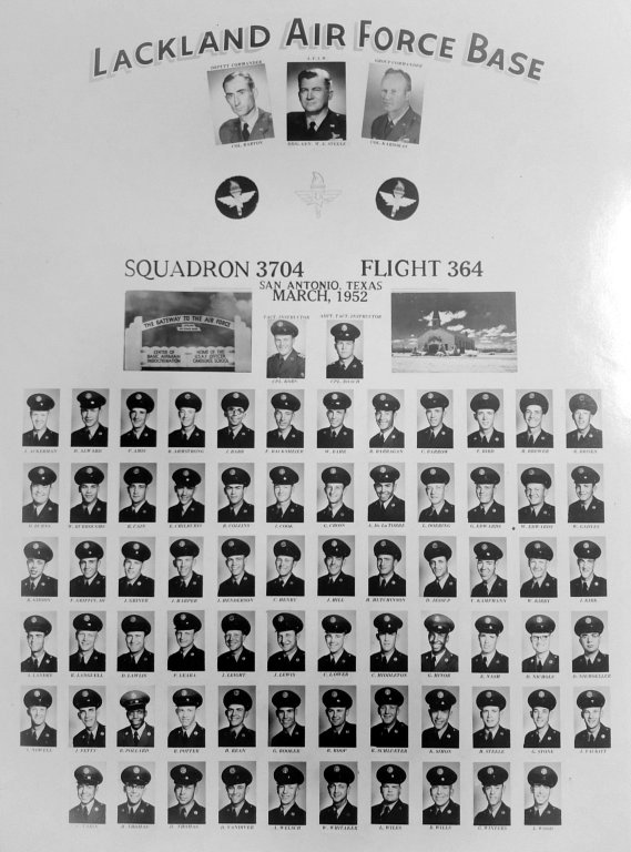 1952,Lackland AFB,Squadron 3704,Flight 364