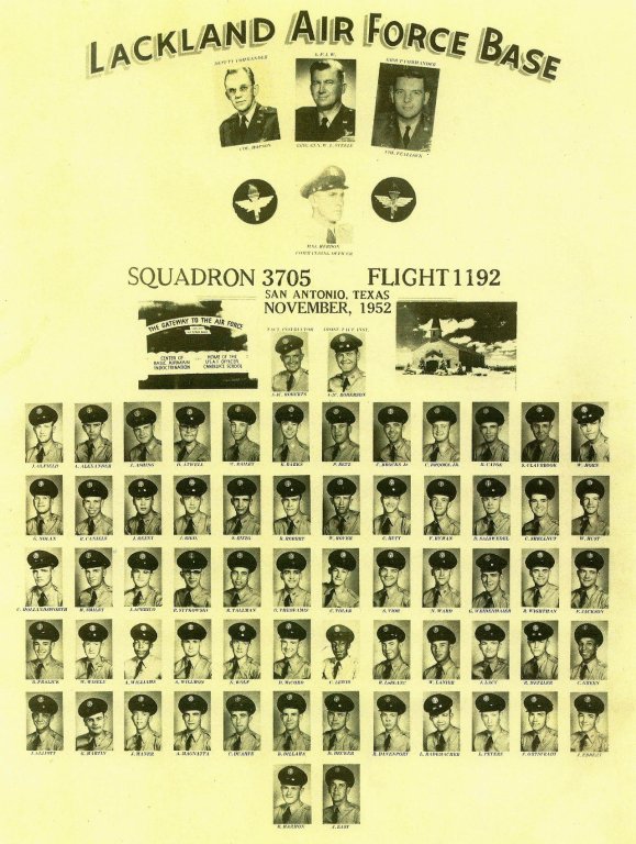1952,Lackland AFB,Squadron 3705,Flight 1192