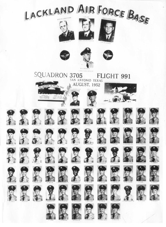 1952,Lackland AFB,Squadron 3705,Flight 991