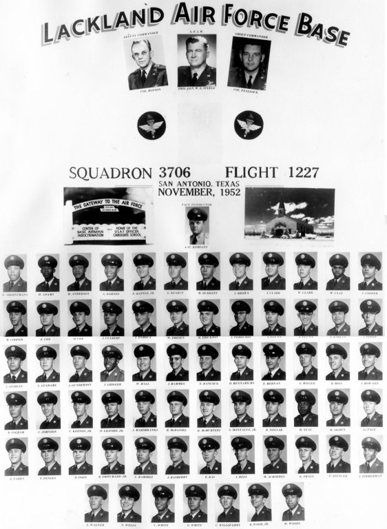 1952,Lackland AFB,Squadron 3706,Flight 1227
