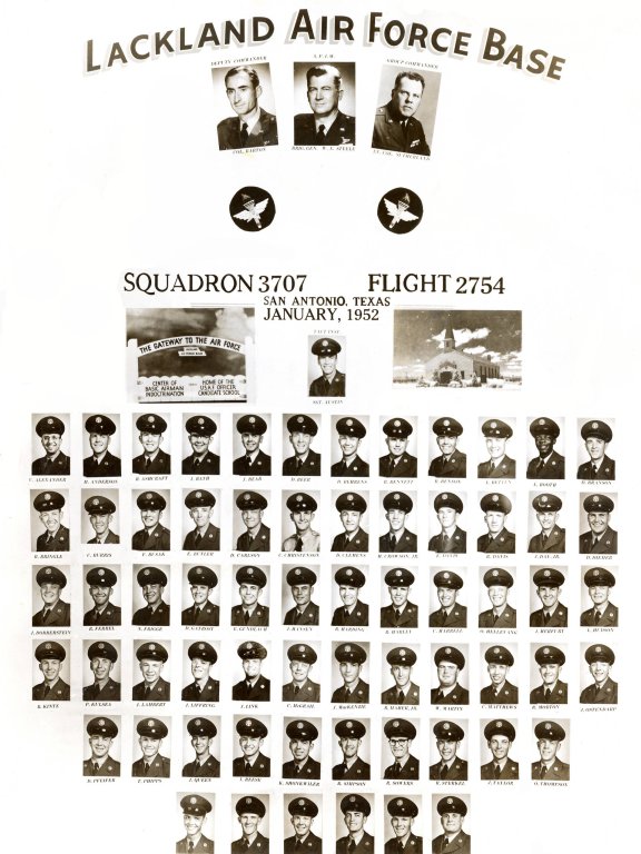 1952,Lackland AFB,Squadron 3707,Flight 2754