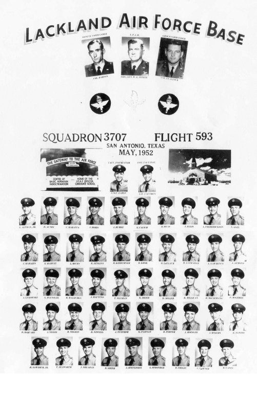 1952,Lackland AFB,Squadron 3707,Flight 593