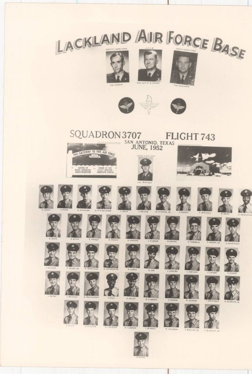 1952,Lackland AFB,Squadron 3707,Flight 743