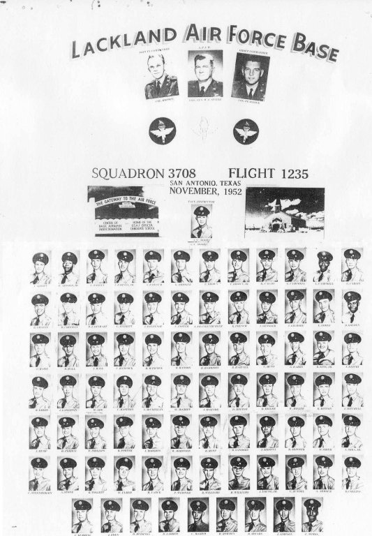 1952,Lackland AFB,Squadron 3708,Flight 1235