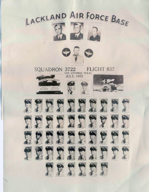 1952,Lackland AFB,Squadron 3722,Flight 837