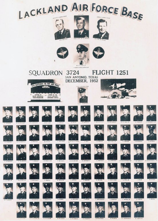 1952,Lackland AFB,Squadron 3724,Flight 1251