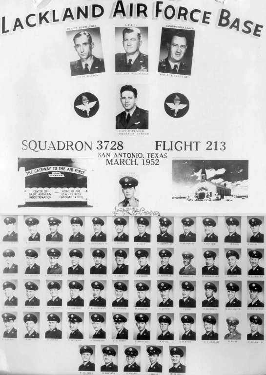 1952,Lackland AFB,Squadron 3728,Flight 213
