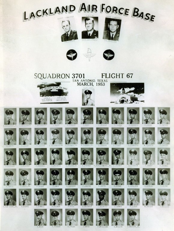 1953,Lackland AFB,Squadron 3701,Flight 67