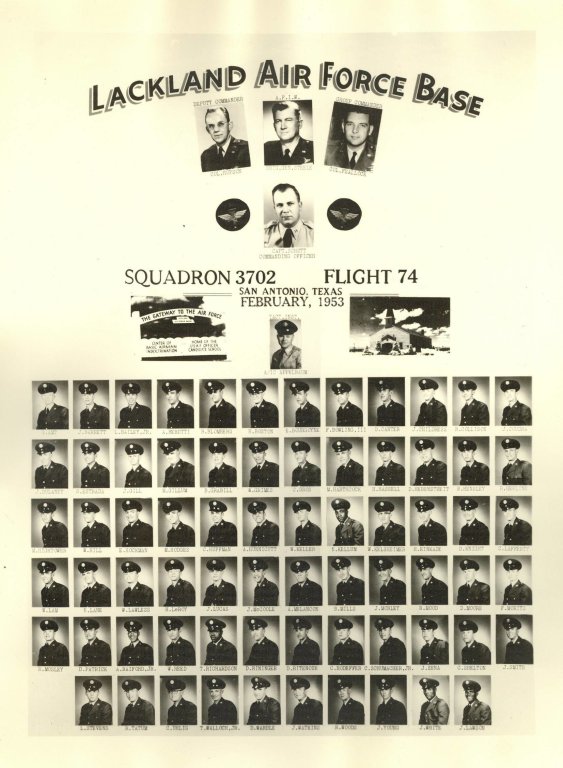 1953,Lackland AFB,Squadron 3702,Flight 74