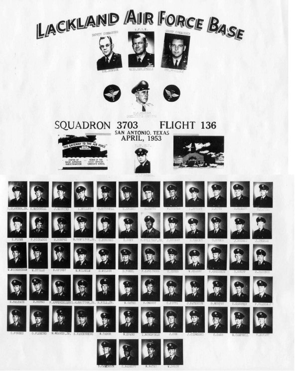 1953,Lackland AFB,Squadron 3703,Flight 136