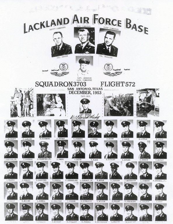 1953,Lackland AFB,Squadron 3703,Flight 572