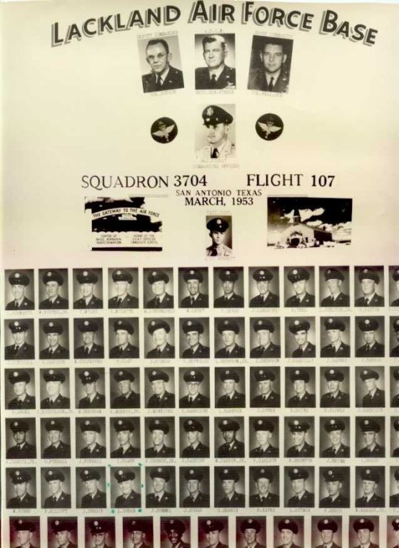 1953,Lackland AFB,Squadron 3704,Flight 107
