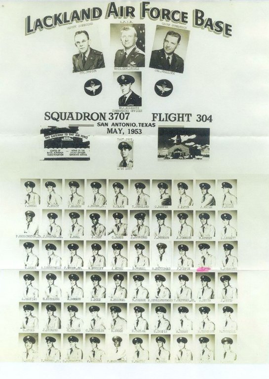 1953,Lackland AFB,Squadron 3707,Flight 304