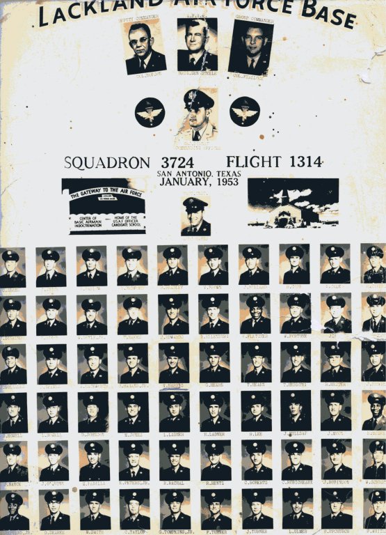 1953,Lackland AFB,Squadron 3724,Flight 1314