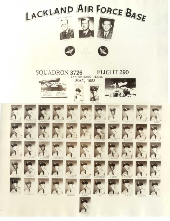1953,Lackland AFB,Squadron 3726,Flight 290