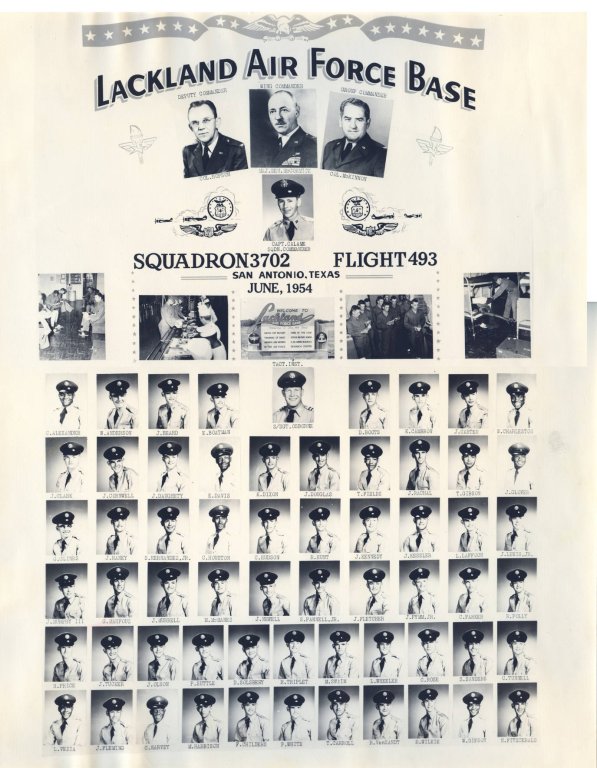 1954,Lackland AFB,Squadron 3702,Flight 493