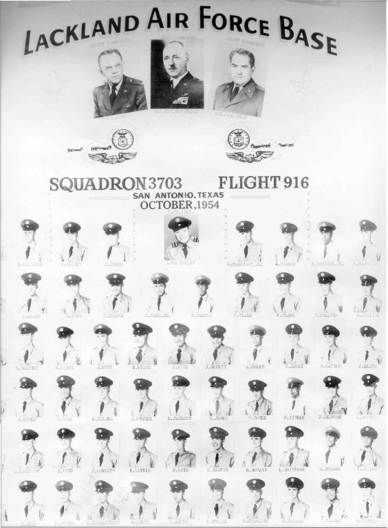 1954,Lackland AFB,Squadron 3703,Flight 916