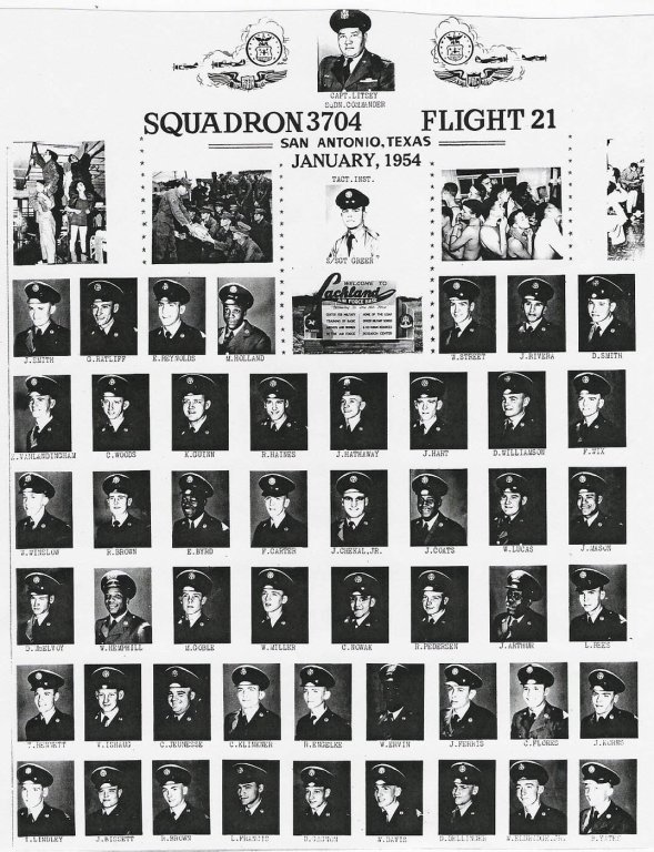 1954,Lackland AFB,Squadron 3704,Flight 21