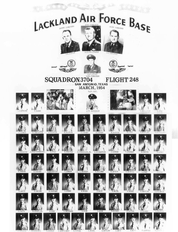 1954,Lackland AFB,Squadron 3704,Flight 248