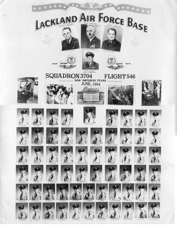1954,Lackland AFB,Squadron 3704,Flight 546