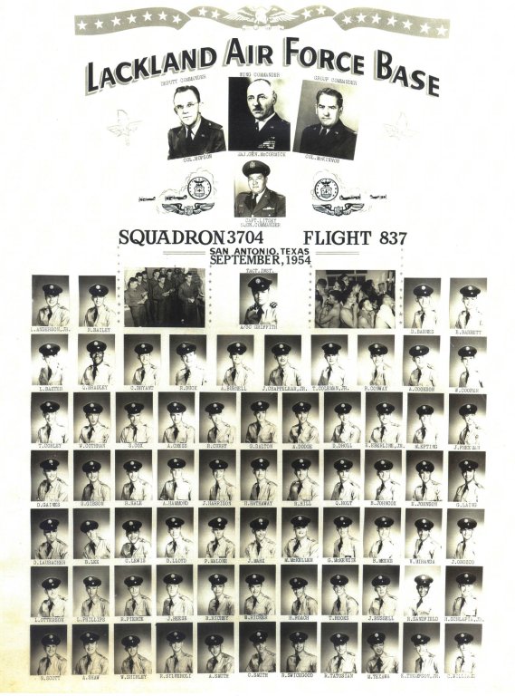 1954,Lackland AFB,Squadron 3704,Flight 837