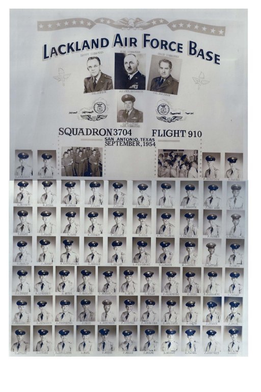 1954,Lackland AFB,Squadron 3704,Flight 910